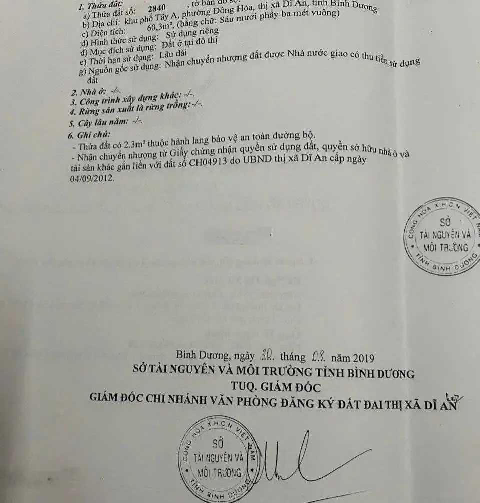 Cần bán nhà lầu trệt sau siêu thị Bigc Go đường Hai Bà Trưng, Phường Đông Hoà