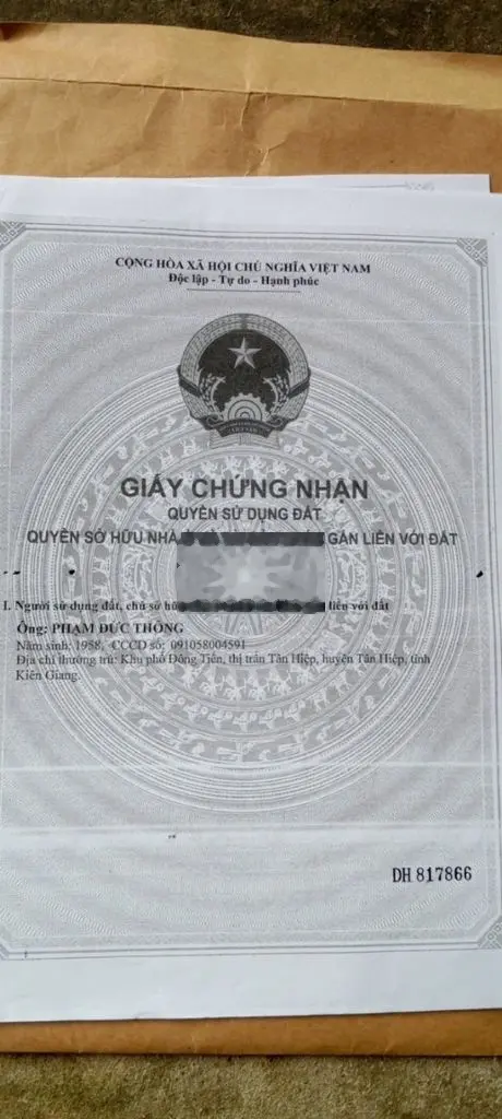 Bán đất ở kdc kinh 10 tân hiệp kiên giang