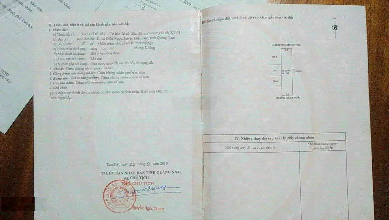 Cần bán lô 1B kẹp cống đường 7,5m lề 5m dt 153m(6x25,5m) giá 2ty850 lh 0912 777 ***