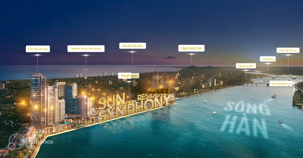Bảng giá 30 căn shophouse Sonata mặt sông Hàn đợt 1, ck 16%. Lâu dài
