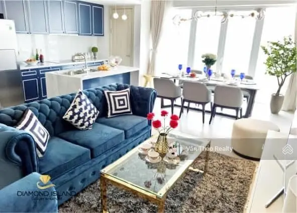 (Đã có sổ hồng) 109m2 bán căn hộ Đảo Kim Cương - 2 phòng ngủ view sông + hồ bơi lớn kề Trung tâm Q1