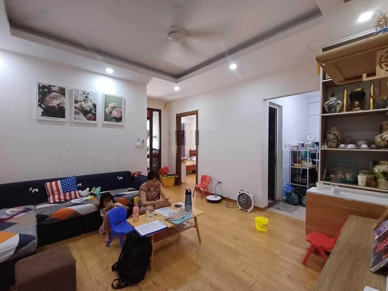 Bán căn 2 ngủ 1 vệ sinh 53m2 ban công Tây, nội thất liền tường chung cư FLC Đại Mỗ. LH 0973 577 ***