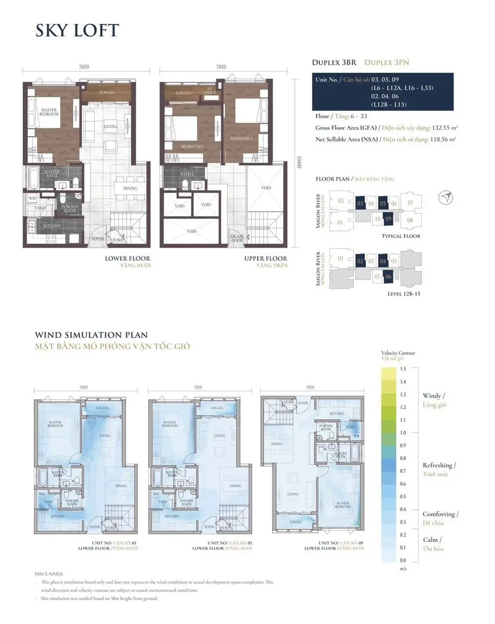 Hot Deal - Bán căn hộ duplex Sky Loft 3PN Tòa Altaz - Bàn giao nhà thô, Giá 11.3 tỷ - View Landmark