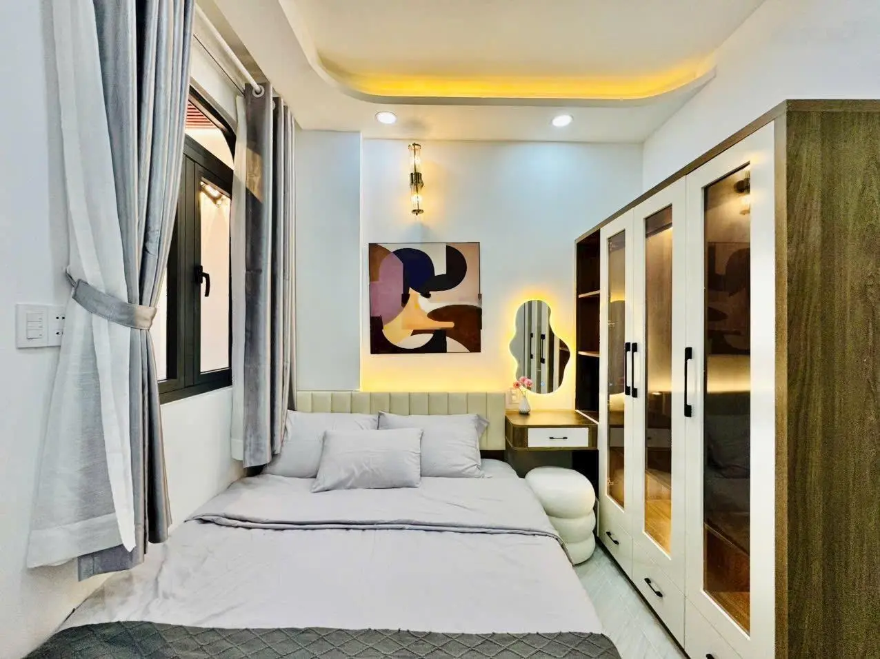 Hạ 300 triệu, nhà 3 tầng đẹp - gần mặt tiền - sân thượng chill - Nơ Trang Long, 3.2m x 11m, 30m2