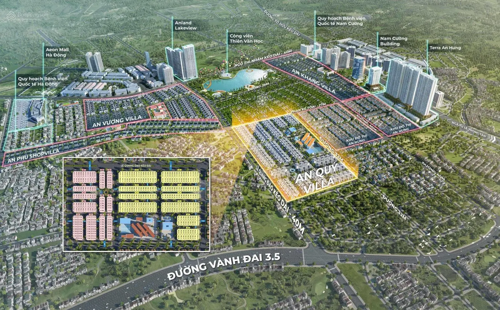 Em Huy PKD chủ đầu tư bán biệt thự khu A An Quý Villa sát Lê Quang Đạo giá tốt nhất thị trường