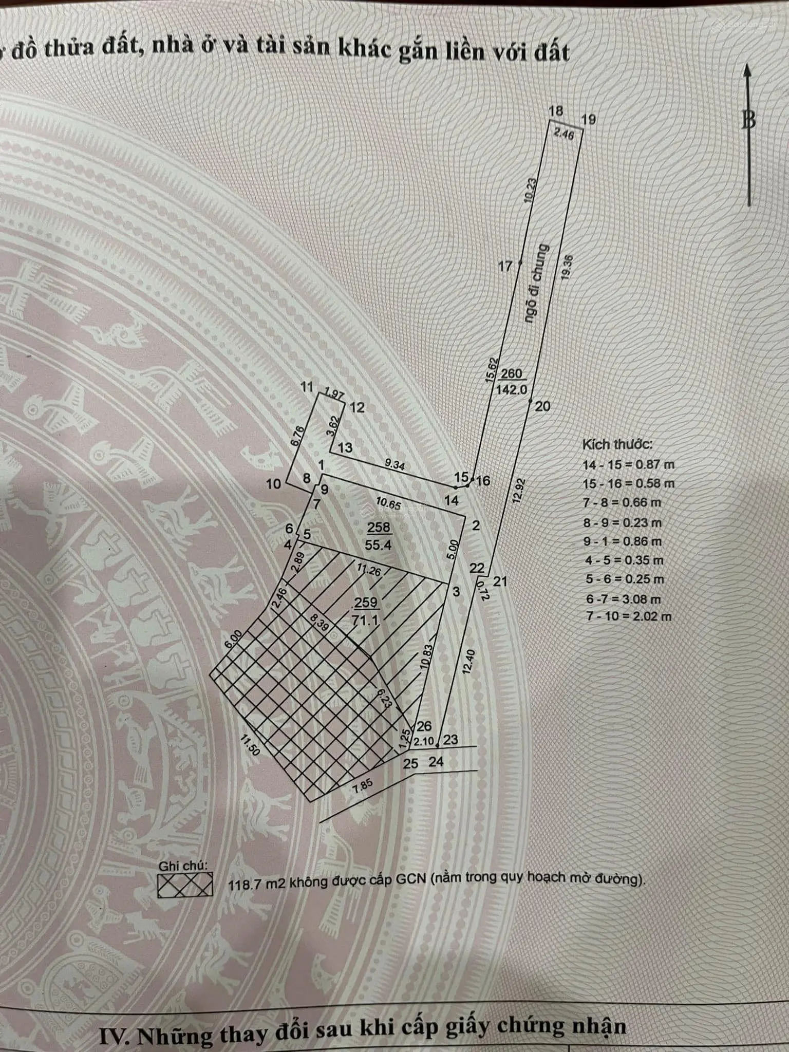 Dương Hà: Ngõ thông - Nông - Lô góc 3 mặt đường - Sát ngã tư sau quy hoạch - Nhà C4 - 56m2, MT 5m