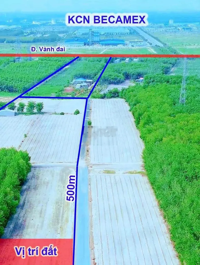 Đất vành đai 130m2 sát kcn Becamex Chơn Thành ngân hàng hổ trợ 50%