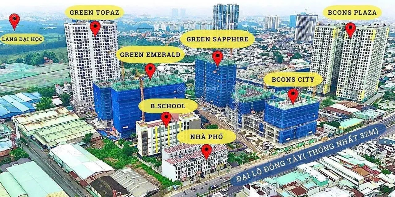 Mở bán tháp mới căn hộ Bcons City - Sát bên làng ĐH Thủ Đức - Với mức giá mới và ưu đãi cực khủng