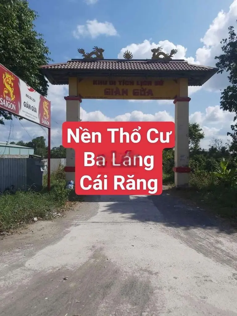 Bán gấp 3 nền thổ cư giá rẻ Ba Láng, Cái Răng