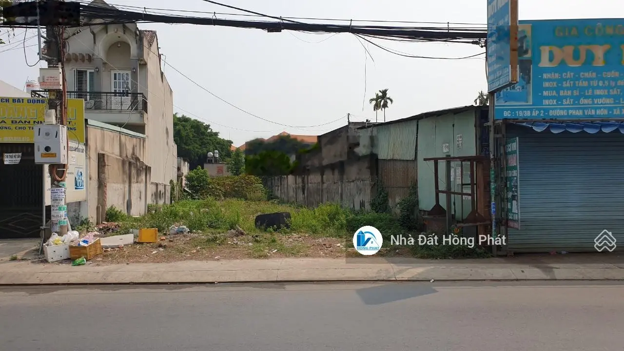 Đất thổ cư 8.8m x 50m, mặt tiền Phan Văn Hớn, gần ngã 3 Nguyễn Thị Thử, Hóc Môn