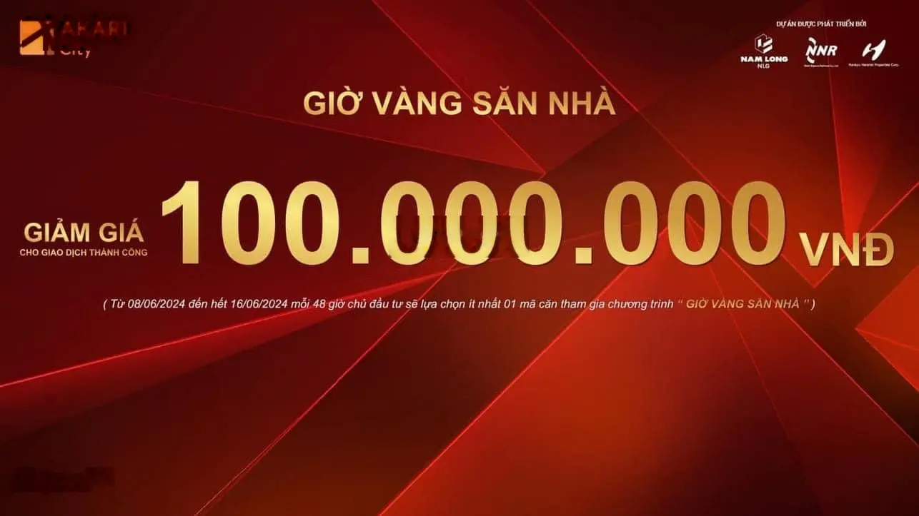 Hot Akari City tháng 6/2024 chiết khấu lên đến 8% săn nhà giảm ngay 100 triệu LH 0915 765 *** em Ngọc