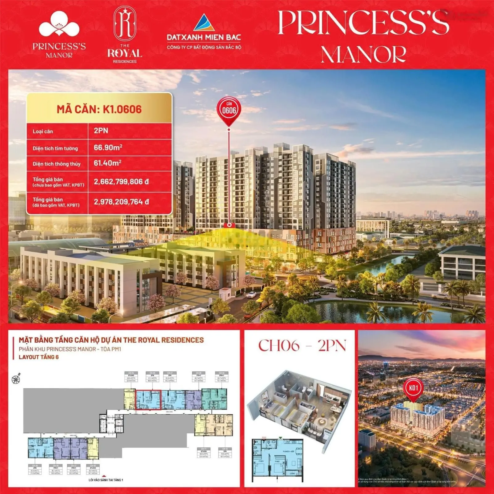 Cần bán gấp căn hộ 2 PN giá rẻ nhất dự án