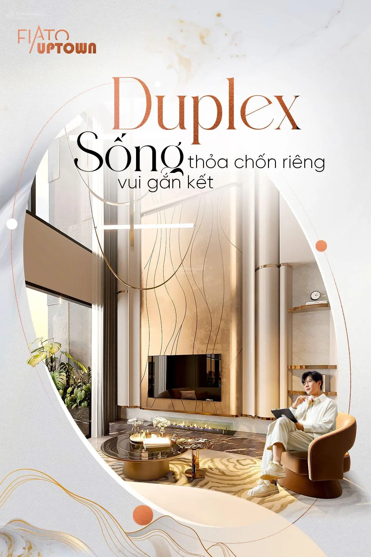 Căn hộ Duplex Fiato Uptown cách sân bay 15p, giá siêu tốt chỉ 7tỷ5/147m2. Tặng nội thất cao cấp