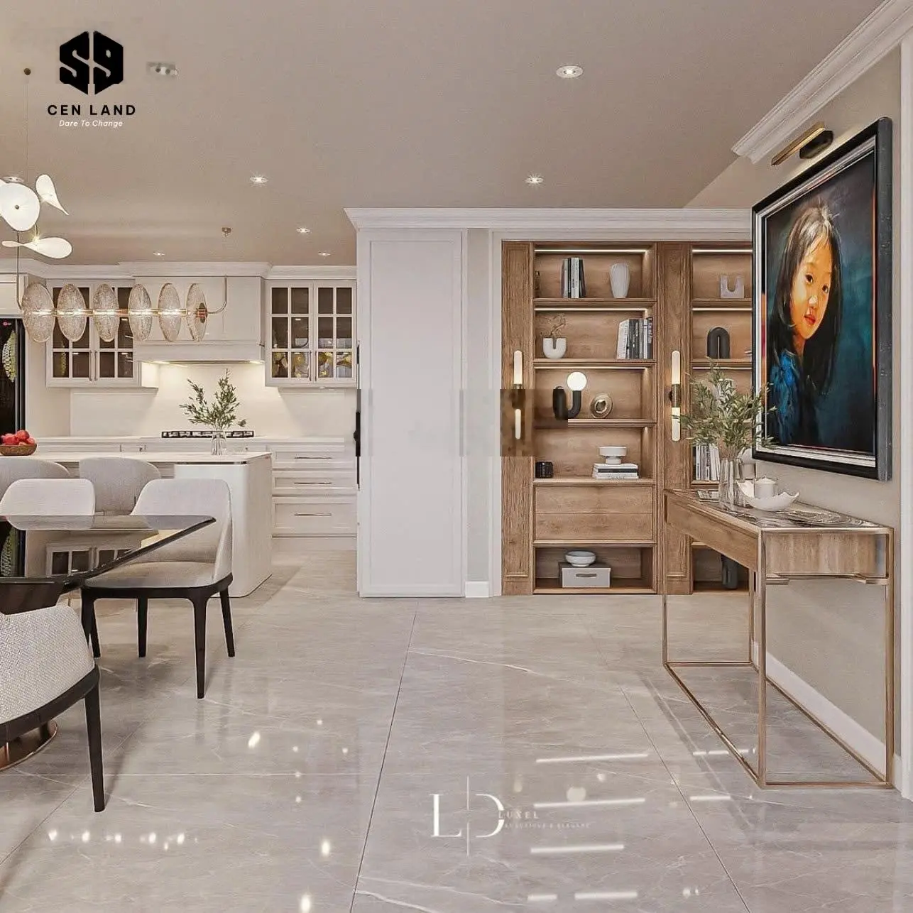 Mở bán dinh thự trên không 138m2 chung cư The Wisteria nằm cuối đường Trịnh Văn Bô giá đúng 52tr/m2