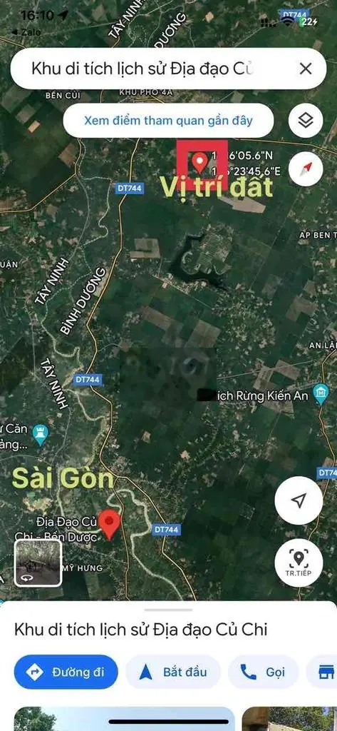 Chủ bán miếng đất ngay trung tâm Dầu Tiếng giá ngộp, Sổ Hồng riêng