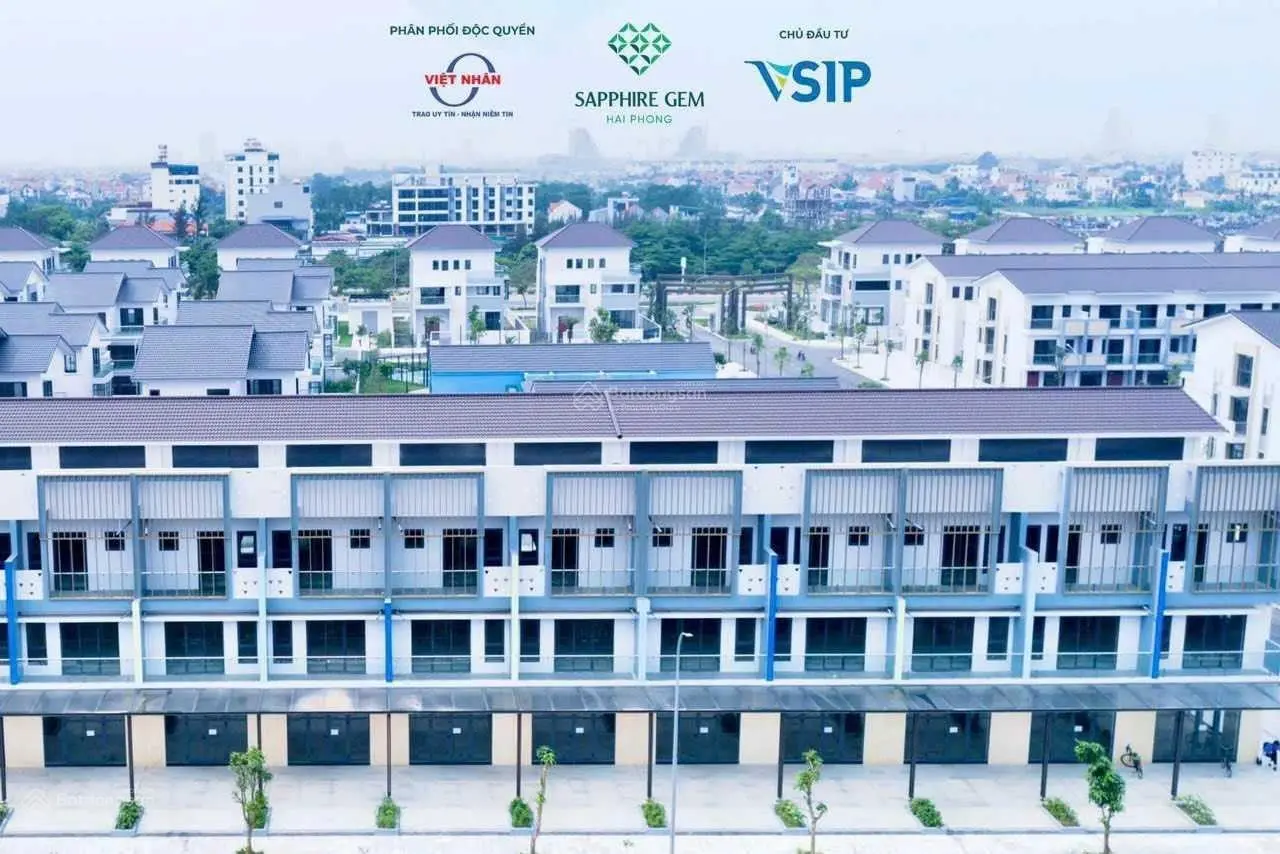 Bán nhà phố Bắc Sông Cấm 110m2 Sapphire Gem HP - Cạnh Trung Tâm Hành Chính mới - Chỉ 50 triệu/m2