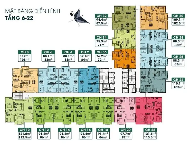 Bán căn hộ 2 ngủ 2 vệ sinh chung cư TSG Lotus Sài Đồng 3,9x tỷ - View Vinhomes Riverside