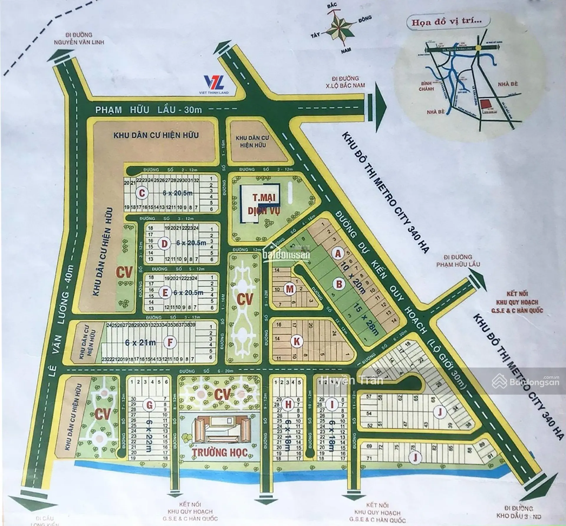 Chuyên giỏ hàng dự án Thanh Nhựt - The Sun City Phước Kiển, Nhà Bè, giá chỉ từ 38tr/m2