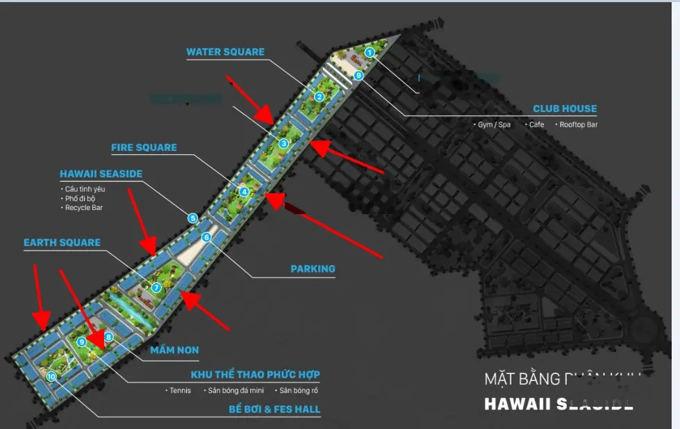 Bảng hàng độc quyền vị trí đẹp giá rẻ phân Khu Hawaii. Đón sóng đường bao biển 2024. LH 0395 671 ***