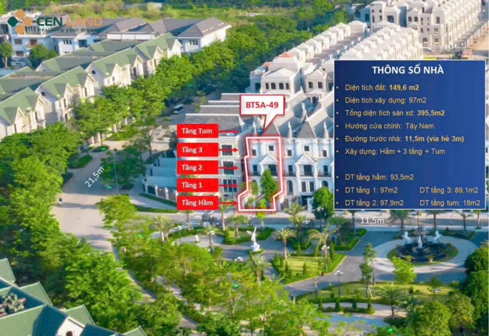 Bán 5 tầng dự án BT5 KĐT Nam Thăng Long, xẻ khe, view công viên 9000m2, HTLS 12 tháng, 150m, 64.2tỷ