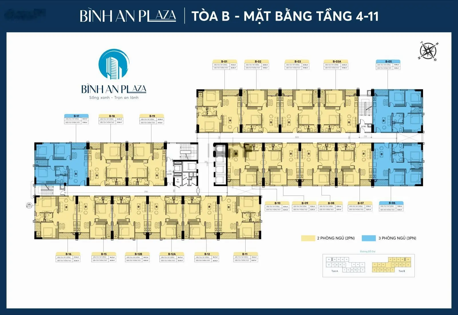 Mở bán căn hộ 11 và 16 vip nhất tại tòa A chung cư Bình An Plaza Thanh Hóa