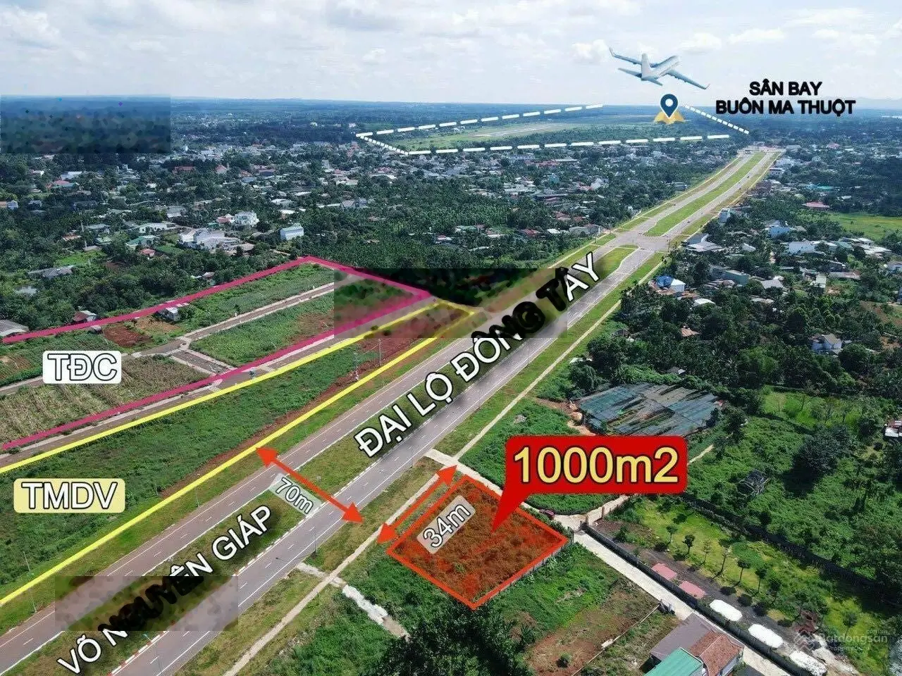 Siêu phẩm 1000m2, mặt tiền Đại Lộ Đông Tây