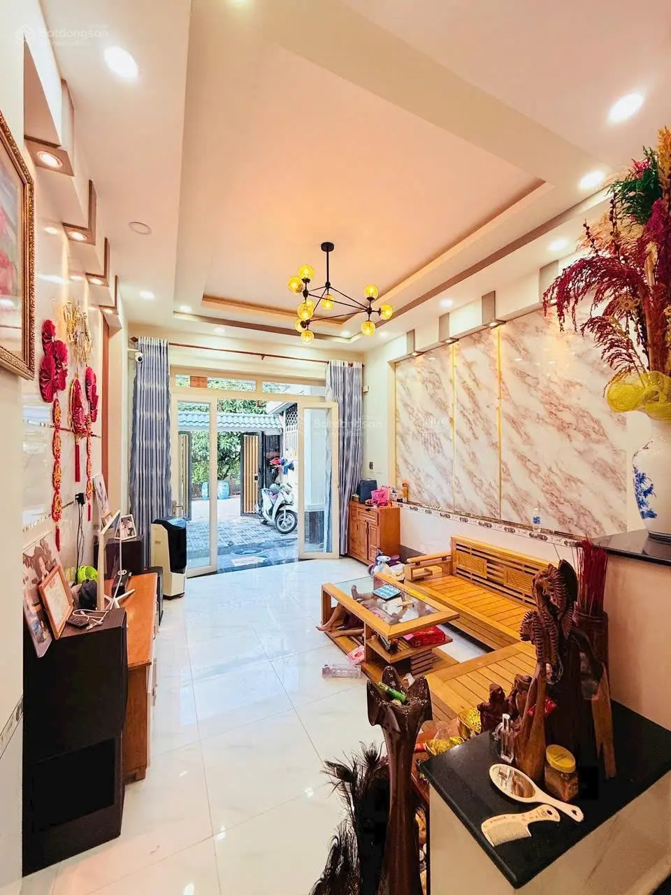 Bán nhà mặt tiền nhựa kinh doanh nhỏ, đối diện trường học, ubnd Tân Đông Hiệp dt: 82.3m2, 4.399 tỷ
