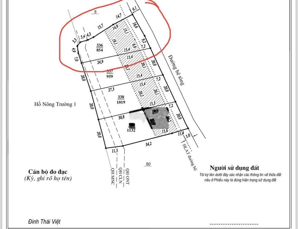 Cần bán gấp lô đất giáp Hồ Nông Trường sổ sẵn,thổ cư cách Đà lạt 35 P