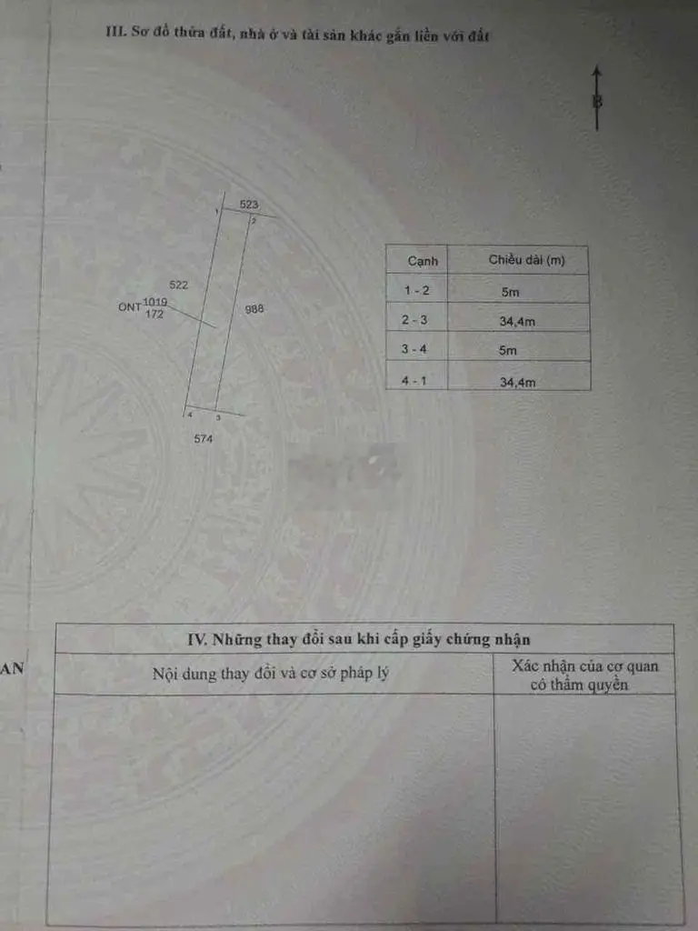 Đất thổ cư sổ hồng riêng mỹ Lộc cần giuộc long an