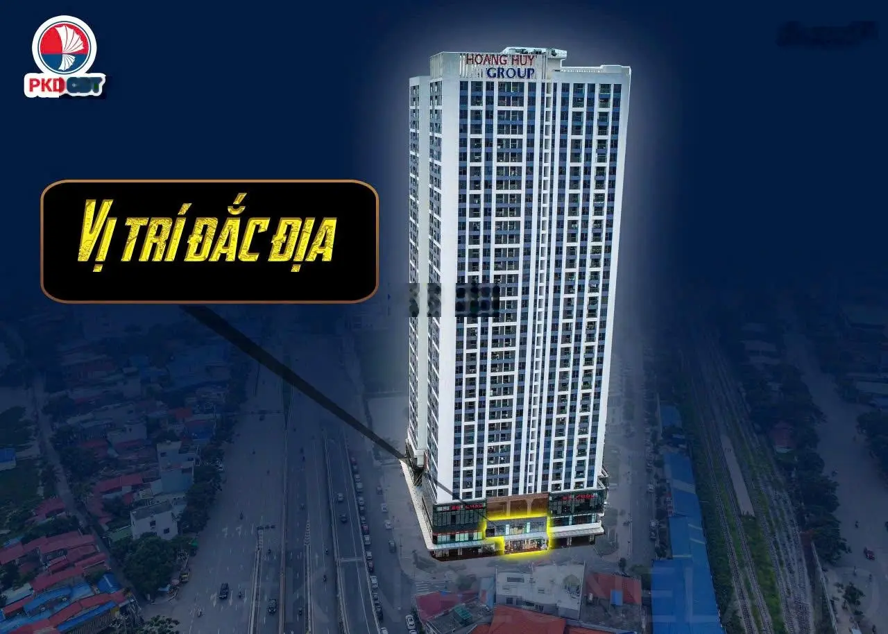 Bán căn TMDV Hoàng Huy Grand có sẵn hợp đồng thuê hơn 400tr/năm