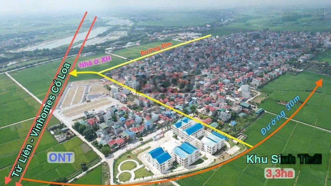 Đất đấu giá Dục Tú 1, Đông Anh, DT 90m2, MT 6m, đường rộng 10m, sổ đẹp sẵn sàng giao dịch