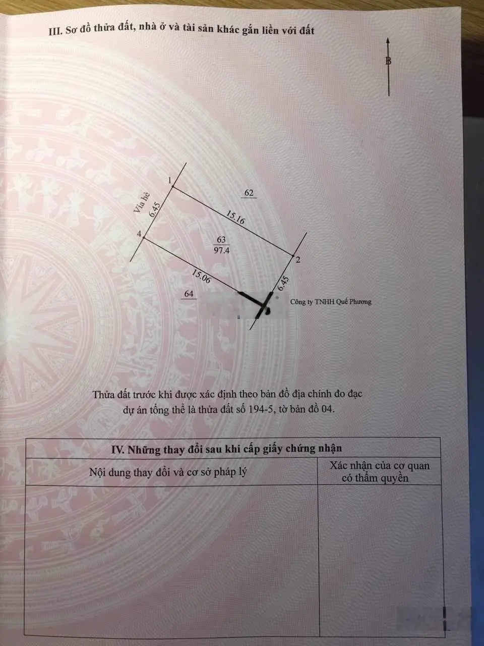 Bán đất dịch vụ tại Trạm Trôi, Hoài Đức. Diện tích 97,4m2