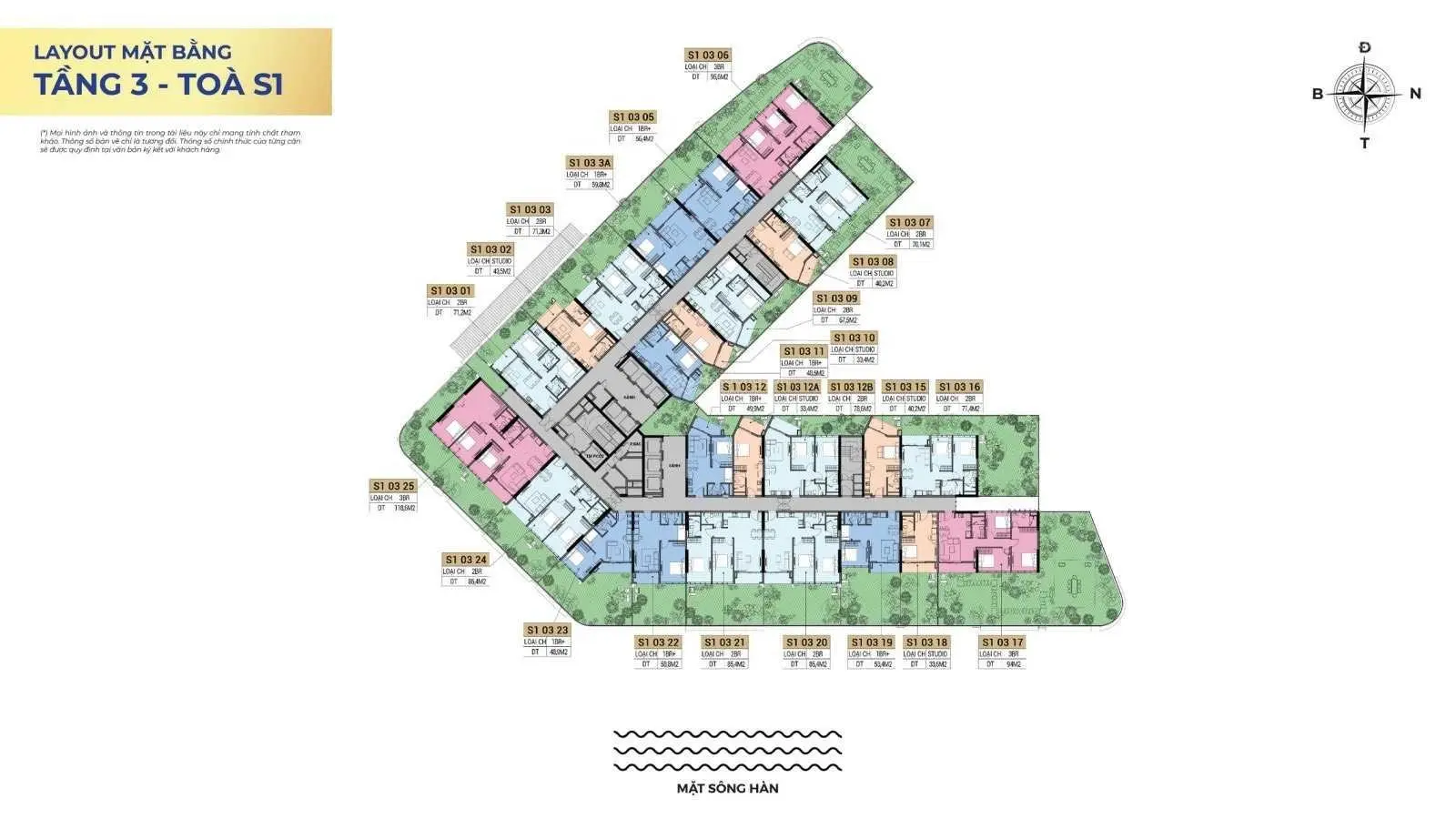 Căn hộ cao cấp 2PN view trực diện sông Hàn, vốn chỉ từ 1.4 tỷ (NH hỗ trợ vay 70%). CK cao nhất 18%