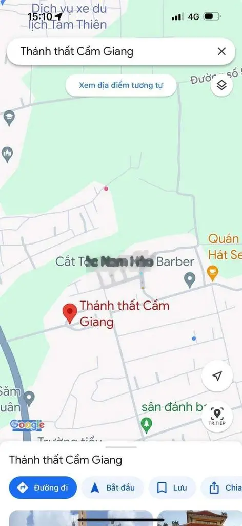 Đất trung tâm gần Thánh thất Cẩm Giang, đường lớn, chính chủ