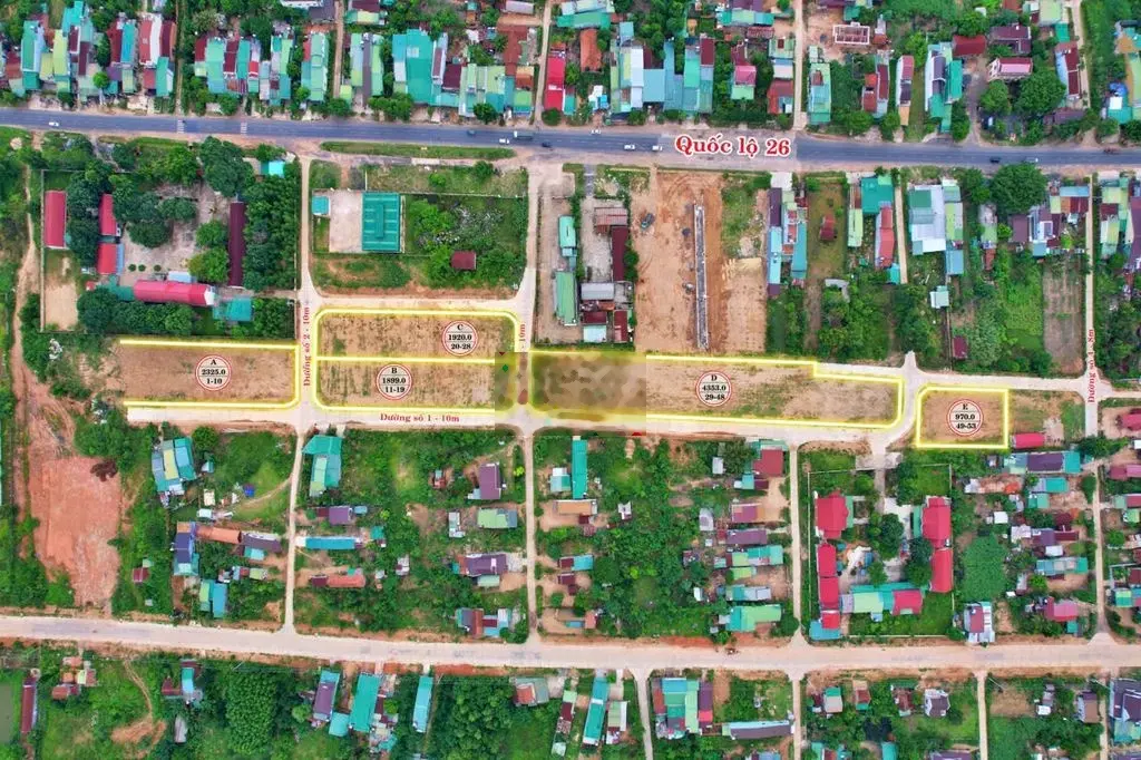Bán đất giá rẻ ở trung tâm TT M'ĐRẮK Đắk Lắk giáp QL 26