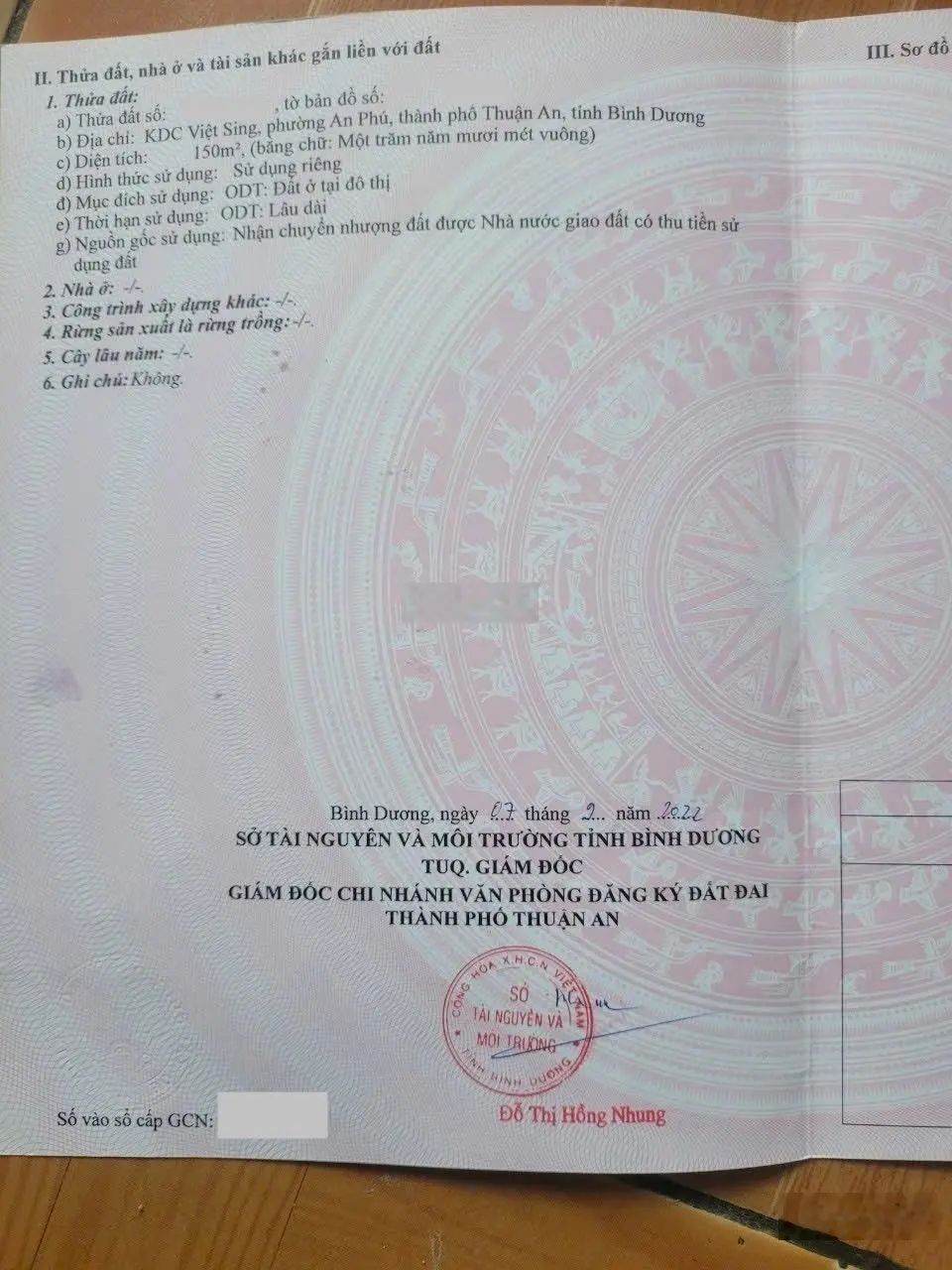 Ngộp ngân hàng bán rẻ hơn hàng xóm 500tr mặt tiền Kinh Doanh KCN VSIP1