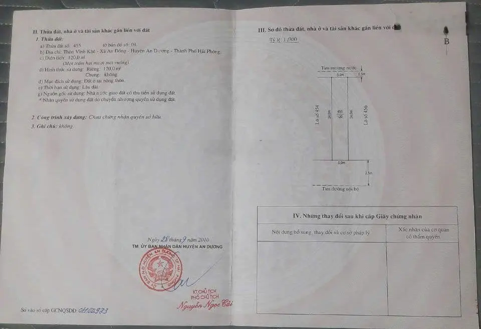 Chung cư Vĩnh Khê, 120m ngay đầu Hoàng Thế Trung vào,