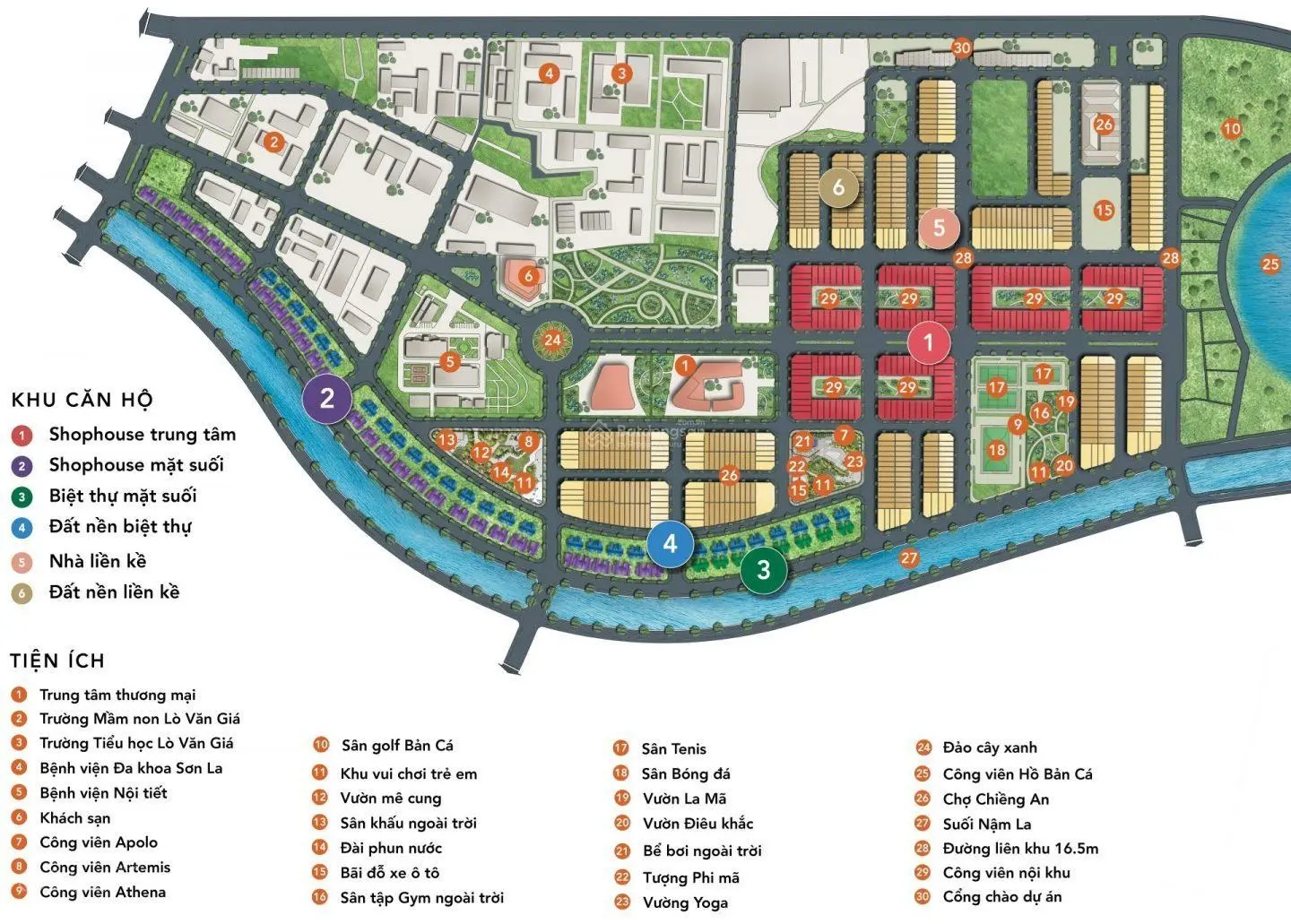 Bán đất nền xây biệt thự Picenza Riverside Sơn La, DT 214m2, MT 11m, Tây Nam, view vườn hoa cực đẹp