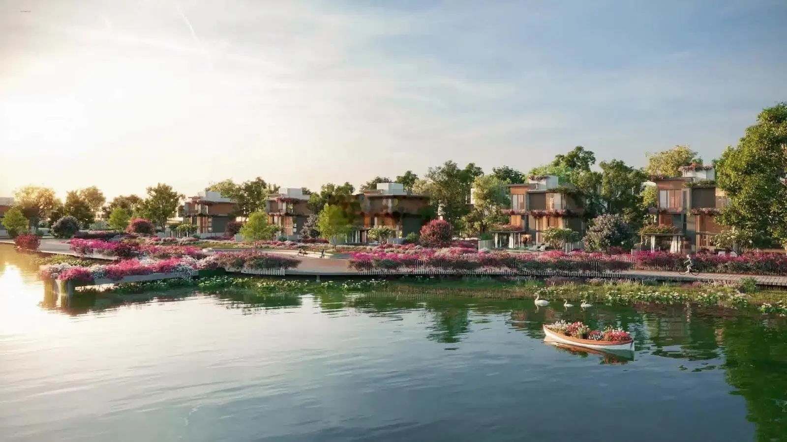 Hiếm! Biệt thự đơn lập mặt Sông lớn River Walk 1 - Eco Village Saigon River - 308m2 giá 47,9 tỷ