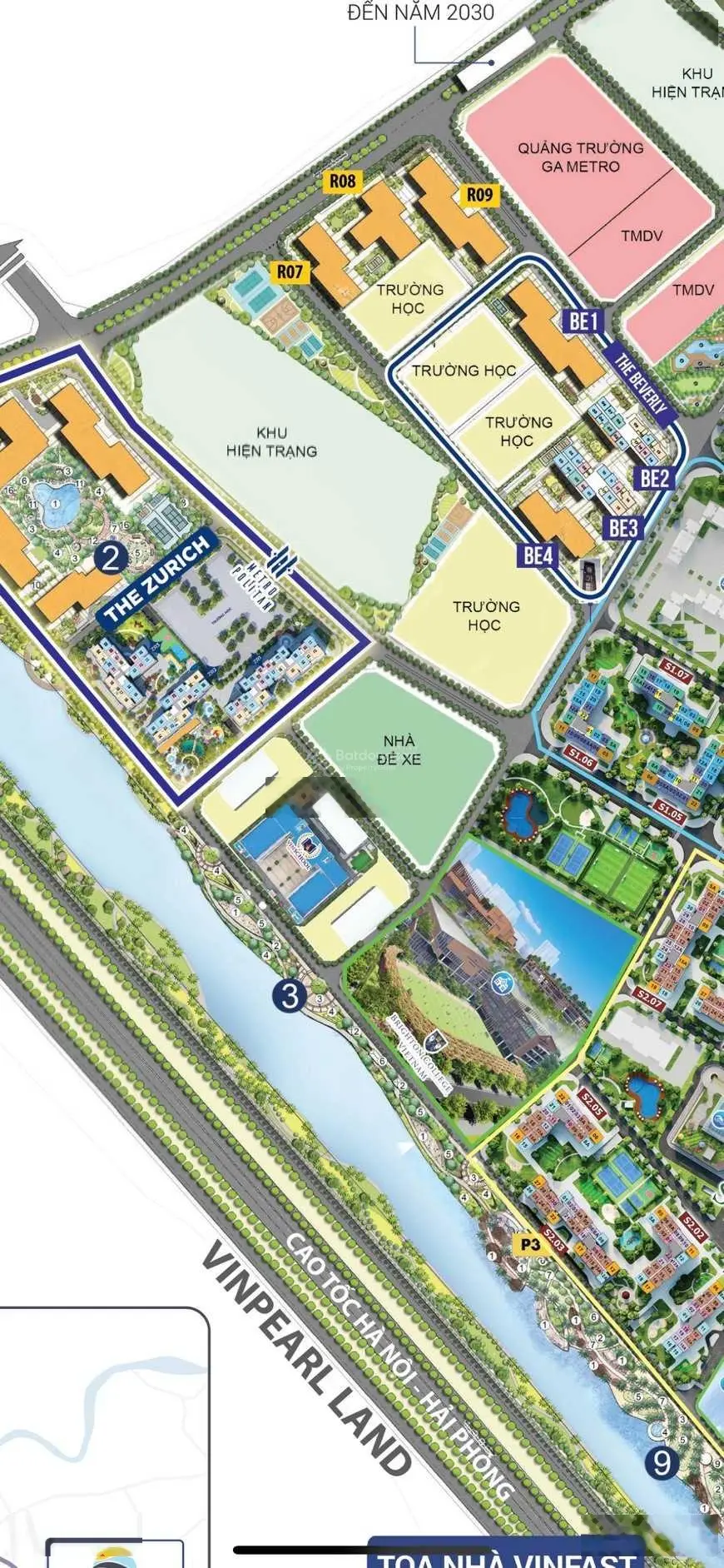 Bán căn góc 2PN2V 81.2m2 tim, Zurich 01, Vinhomes Ocean Park giá 1.7x tỷ