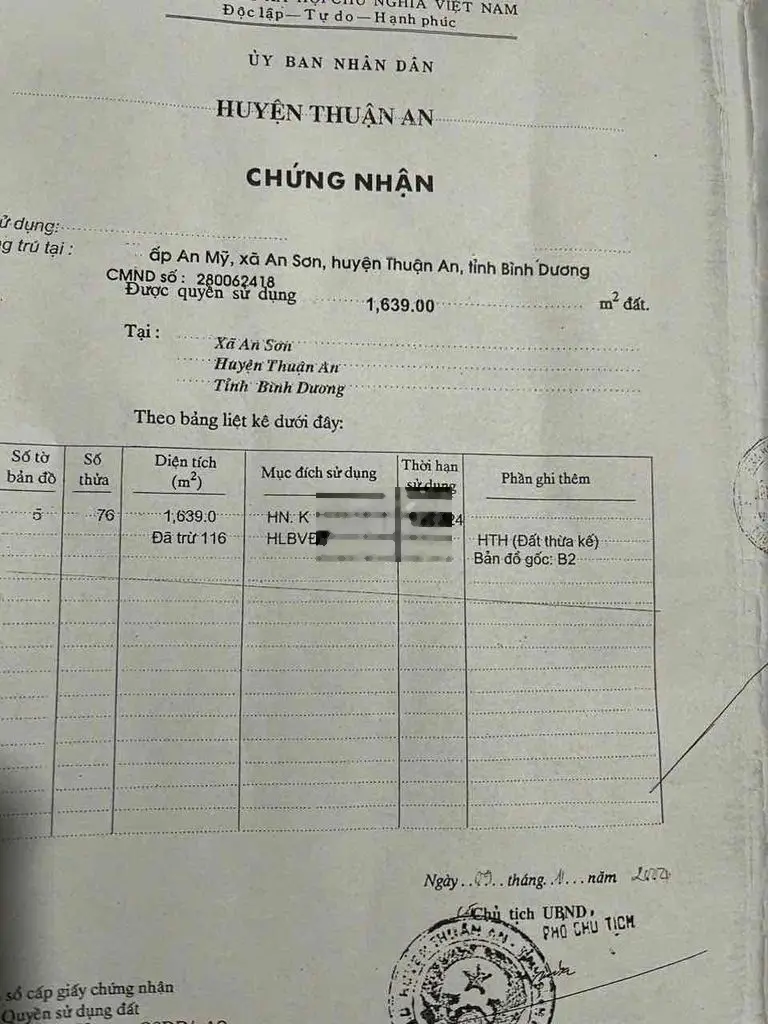 Đất 1600m . mặt tiền ngang 68m x dài 30m