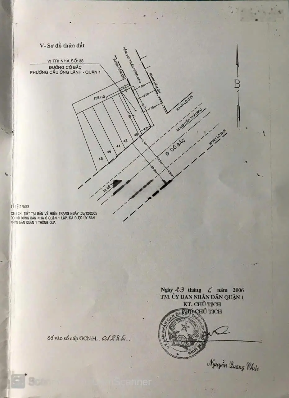 Siêu phẩm góc 2MT đường Cô Bắc, P. COL, Quận 1: 4,2x18m, trệt lầu. QHXD mới cao 7 tầng