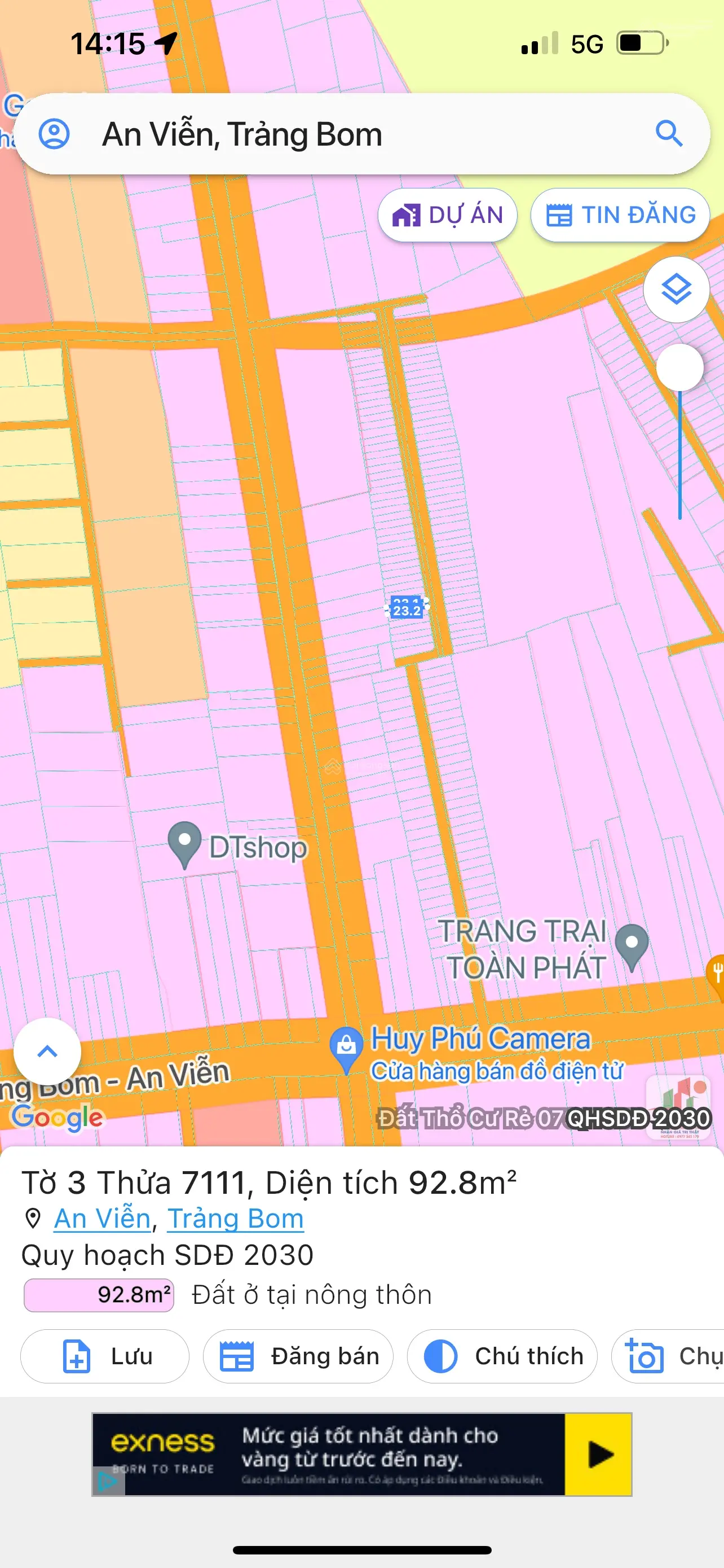 92.8m2 sổ riêng thổ cư ngay KCN Giang Điền ven sân bay Long Thành