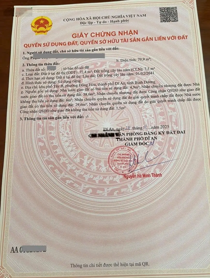 Bán nhà 1 trệt 1 lầu Tum MT đường Hai Bà Trưng buôn bán sầm uất P.đông Hòa Tp Dĩ An