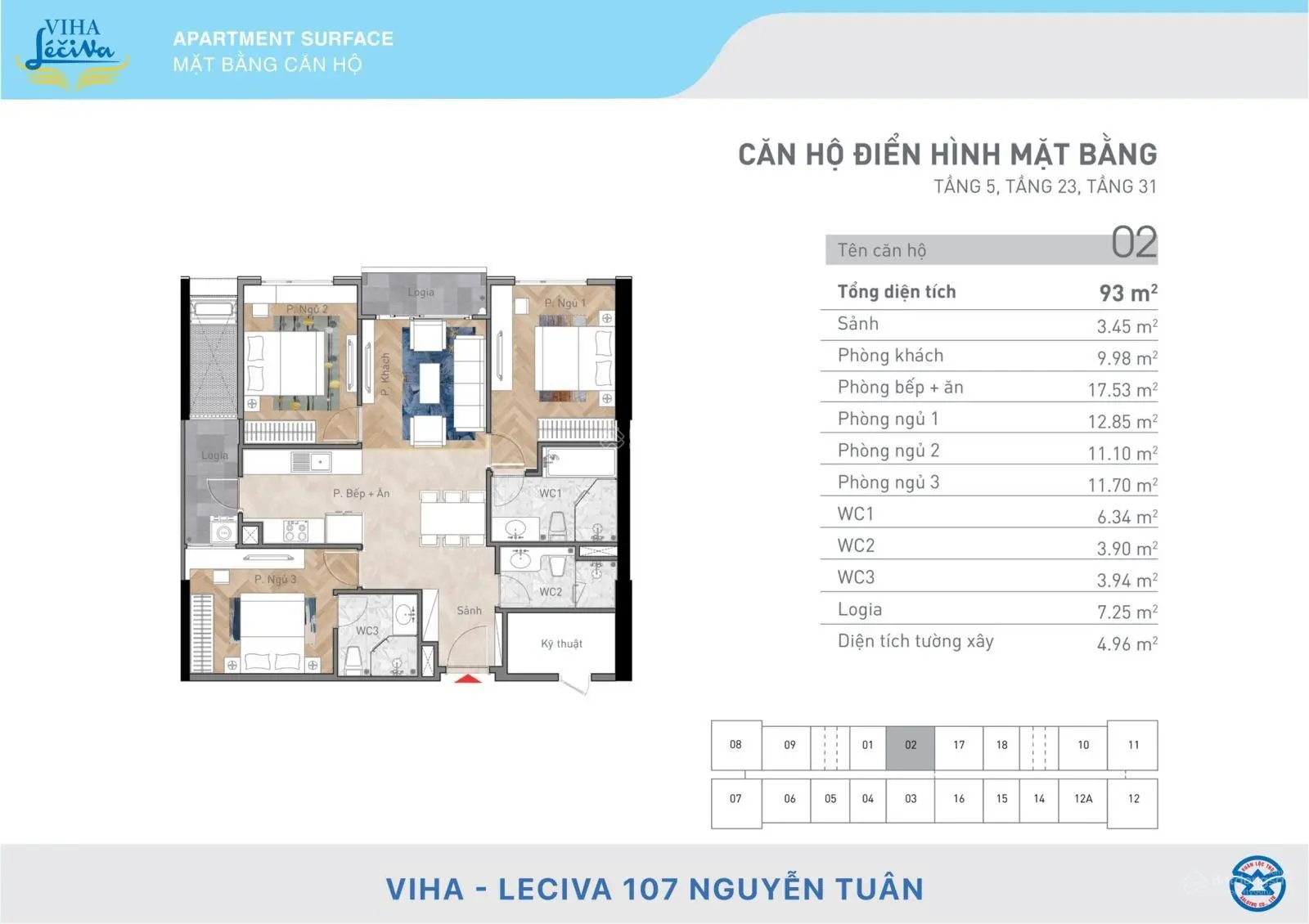 Bán căn hộ 3PN chung cư Viha Complex 107 nguyễn tuân giá 7.96 tỷ rẻ nhất dự án