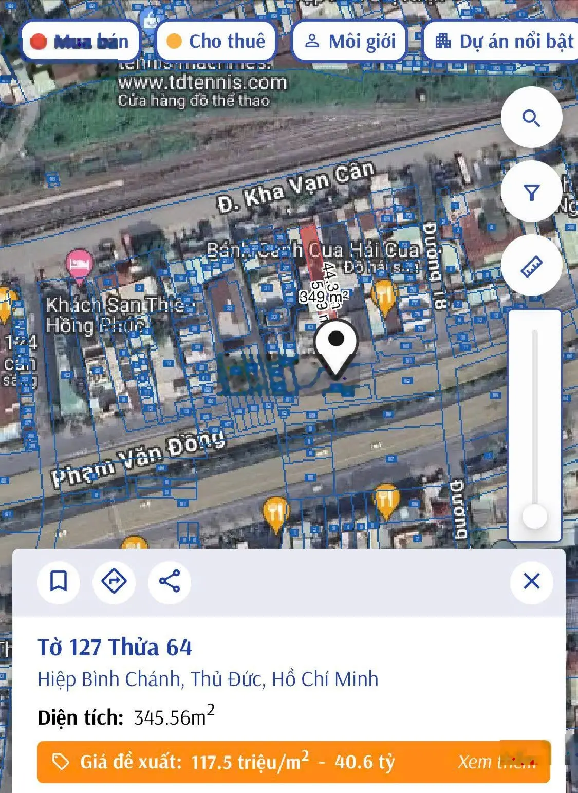 Bán gấp nhà MT Phạm Văn Đồng, Gần GIGA MALL, TP. Thủ Đức, 300m2. 3 lầu. Gía 40 tỷ/TL