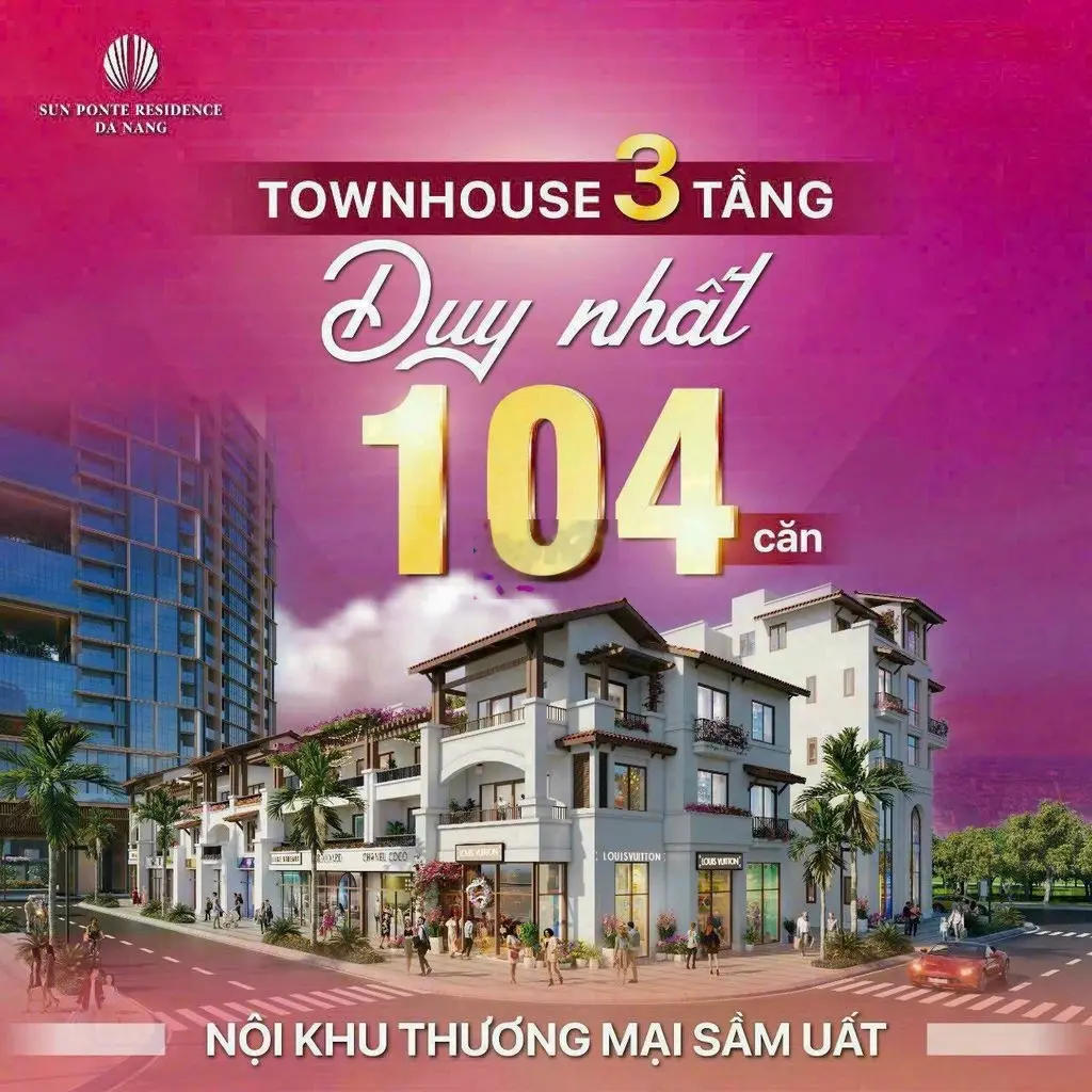 The Sonata -Shophouse 16.8 tỷ ngay trung tâm DN, bên sông Hàn,lâu dài
