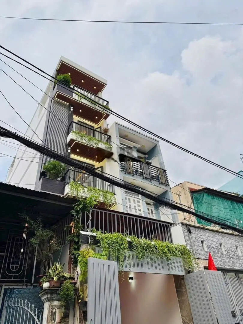 Bán nhà hxh 5m thông dt(3.5x20.39m) 4 tầng 4pn 5wc full nội thất Bùi Quang Là P12 Gò Vấp