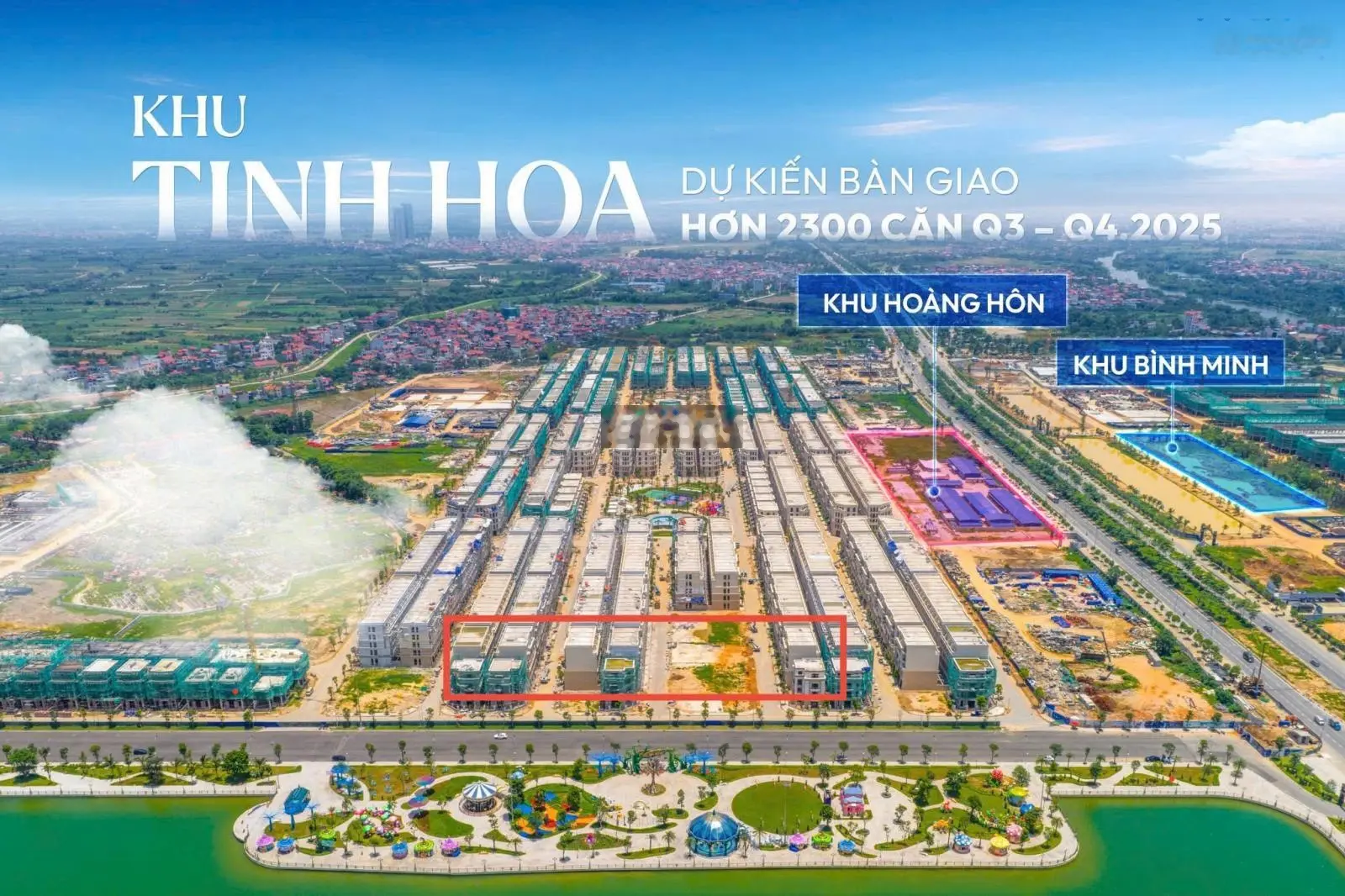 Nhà Phố Tinh Hoa 75m2, cách 30m ra hồ 32ha, nhà view hồ, view công, cạnh đơn lập 100 tỷ đẳng cấp