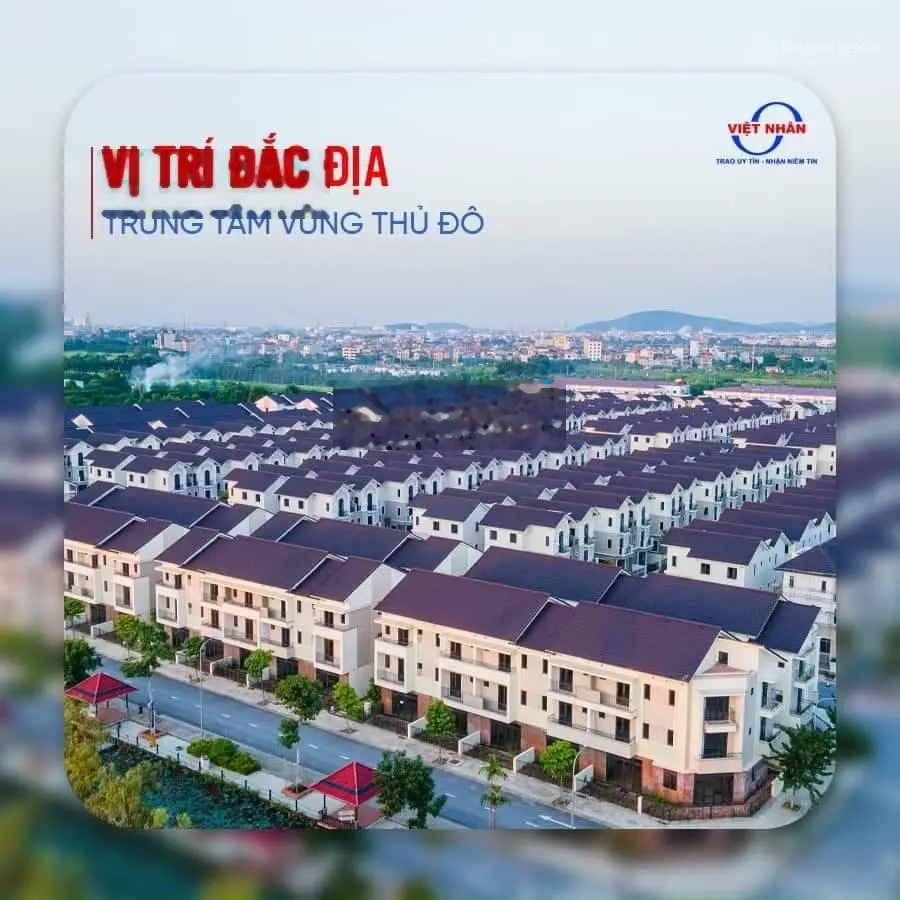 Bán shophouse 100m2. Tại Centa Riveside, Hữu Nghị, VSIP, Từ Sơn, Bắc Ninh
